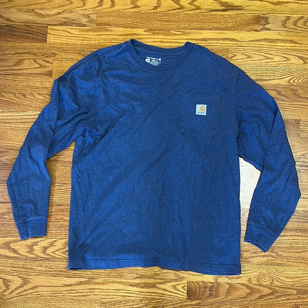 Carhartt Navy Long Sleeve Tee